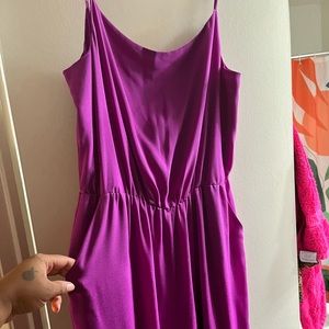 Woman fuschia palazzo jumpsuit
